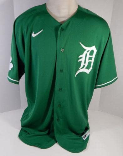 2020 Detroit Tigers Ivan Nova 43 Játék Kiadott Zöld Jersey-i Szent Patrik Nap 98 - Játék Használt MLB Mezek
