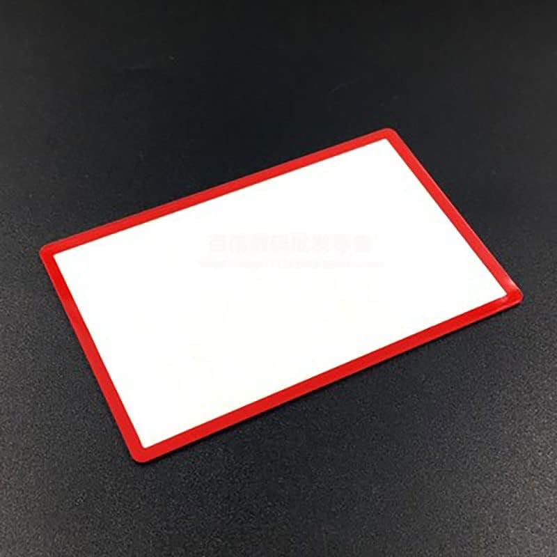 Top Felső LCD-Képernyő Objektív Tükör Fedezze cserealkatrész 2DS Konzol Első Keret Védő Képernyő (Red)