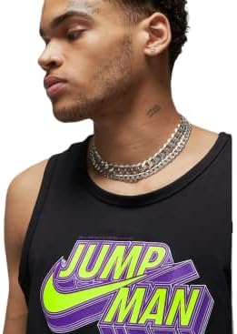 Nike Air Jordan Jumpman Férfi Grafikus Tartály Felső (Fekete) Méret Kicsi