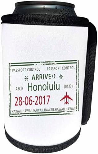 3dRose Megérkezett a Honolulu Utazási Tag - Lehet Hűvösebb Üveg Wrap (cc-362287-1)