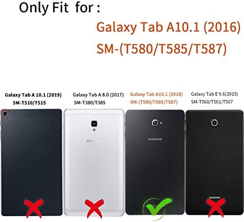 Samsung Galaxy Tab Egy 10.1 Esetben -Os,nagy teljesítményű Ütésálló Összecsukható Állvány Védő Fedél Automatikus Wake/Sleep
