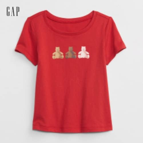 GAP Baby Lányok Brannan kedvence Rövid Ujjú Graphic Tee Póló