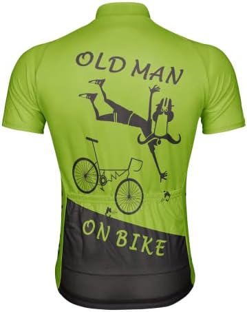 Személyre szabott Öreg A Kerékpáros Férfi Kerékpározás Jersey Rövid Ujjú Biciklis Póló