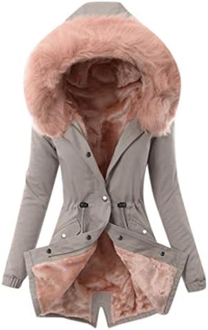 A nők Bolyhos Polár Kabátok Le Gomb Hosszú Ujjú Plus Size Blúzok Teddy Sherpa Laza Fit Kapucnis Kabát