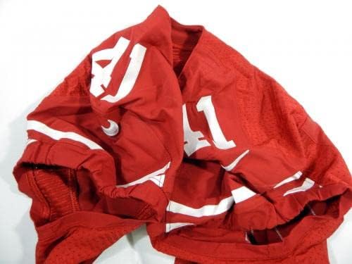 2013-ban a San Francisco 49ers Raymond Ventrone 41 Játék Kiadott Piros Mez 40 DP34844 - Aláíratlan NFL Játék Használt Mezek