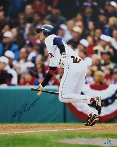 Nomar Garciaparra Dedikált 16x20 Fotó a Boston Red Sox uda vagy Felső szint - Dedikált MLB Fotók