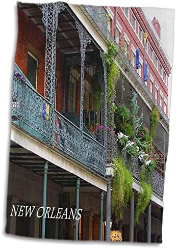 3dRose Florence Építészet - francia Negyed New Orleans - Törölköző (twl-43748-1)
