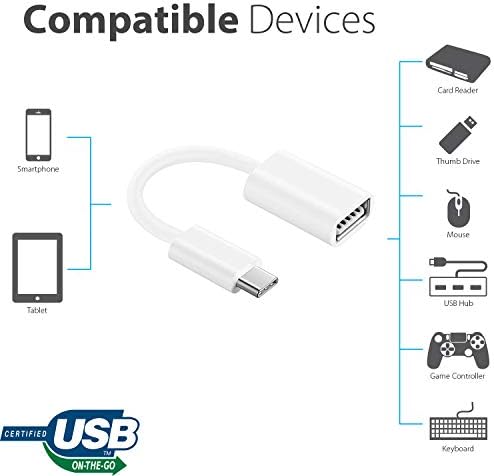 OTG USB-C 3.0 Adapter Kompatibilis A Xiaomi Mi 9 Pro 5G Gyors, Ellenőrzött, Több használható Funkciók, mint Például a Billentyűzet,