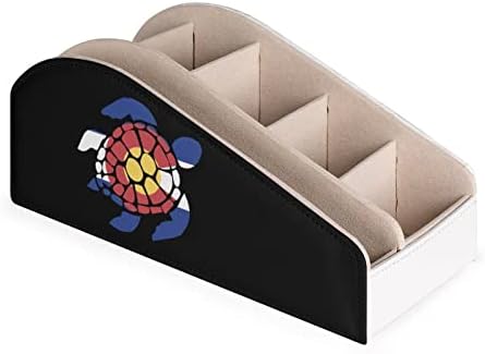 Teknős Zászló Colorado TV Távirányító tartó, 6 Rekeszes Caddy Doboz Asztal Tárolás Szervező Blu-Ray Média Lejátszó Kozmetikumok