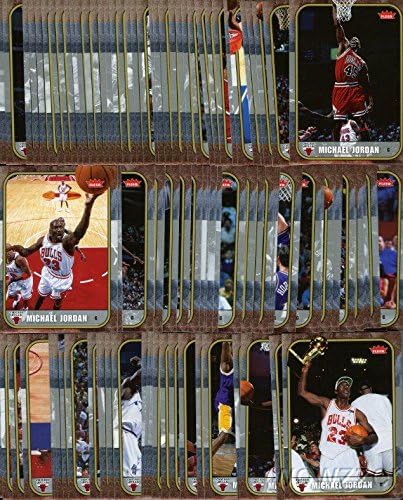 2007/08 Fleer Michael Jordan HATALMAS Teljes 100 Kártya Karrier Set - Minden Kártya az Azonos kialakítású, a Legendás, 1986-Os