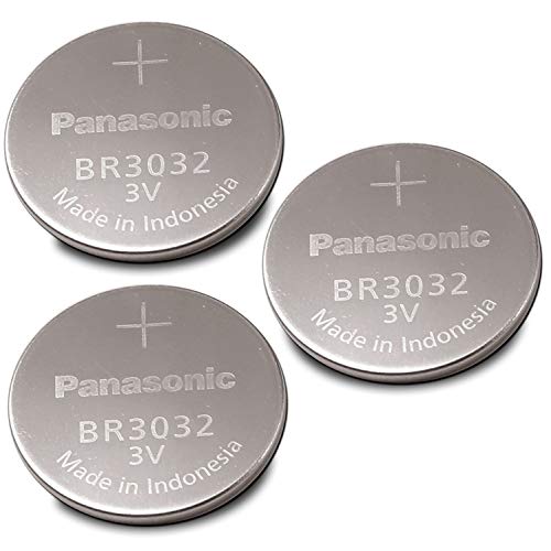 Panasonic 3 Db - BR3032 Nem Újratölthető 3V Lítium gombelem. Méret: 1.18 Dia x 0.13 H (30.0 mm x 3.2 mm)