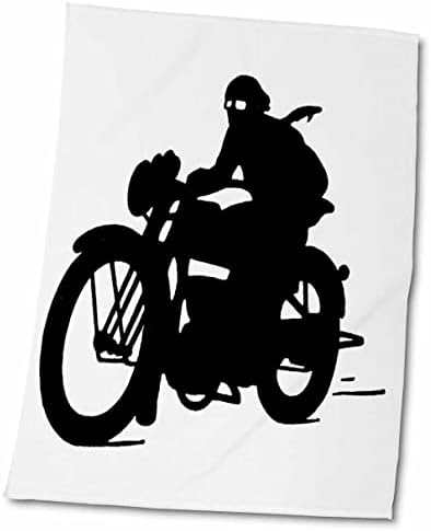 3dRose Florence Transzfer - Ember Lovaglás a Motorkerékpár - Törölköző (twl-38284-1)