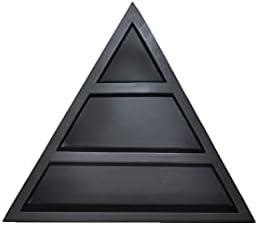 Háromszög Polc | Kristály Kijelző Fali Dekor | Polcok Kristályok, Gyógyító Kövek Kis Geometriai Úszó | Fekete Háromszög Meditáció