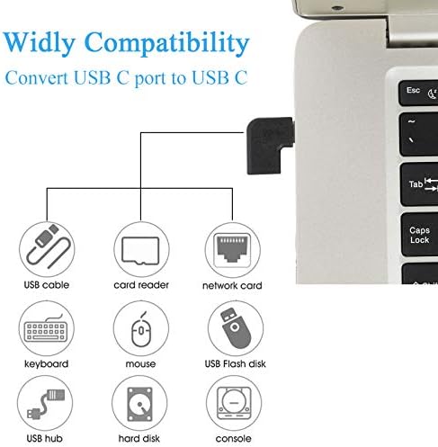 USB-C a Férfi-Nő 90 Fokos Adapter, Likada 2 Csomag USB Típus C 3.1 Kiterjesztését Bal&Jobb Szög Adapter Kompatibilis a Nintendo