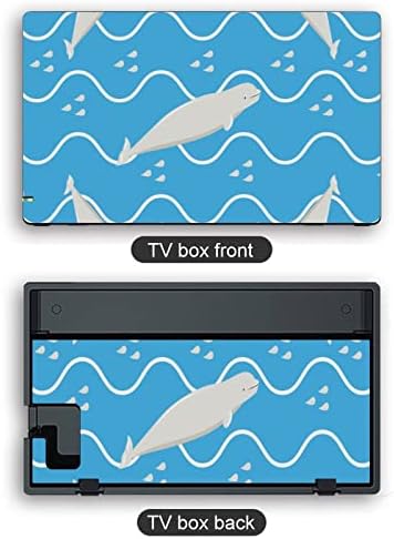 Beluga Delfin Bőr Borító Matrica Teljes Készlet Játék Protector Wrap Előlap Matricák Kompatibilis Kapcsolót