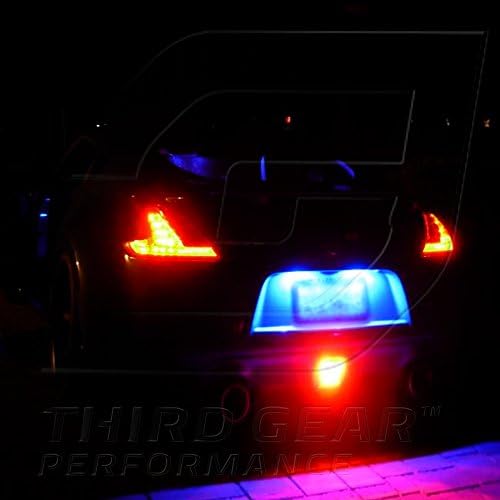TGP T10 Kék 6 SMD LED Rendszámtábla Ék Izzók Pár 1997-2004 Kompatibilis Oldsmobile Silhouette