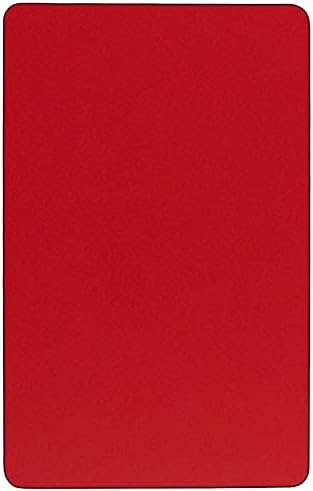 A Flash Bútor Mobil 24W x 48L Téglalap alakú Vörös HP Laminált Tevékenység Táblázat - Standard Állítható Magasságú Lábak