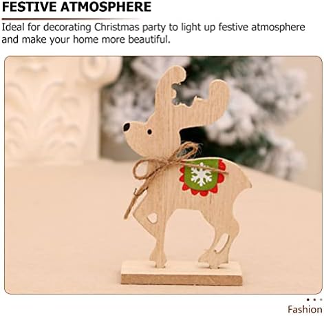 Amosfun 3PCS Karácsony Fa Asztal Dísze a Karácsonyi kirakat Dekoráció DIY Kis Ajándék