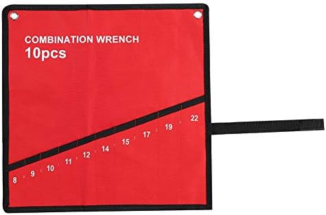 Wrech Roll Up Tok, nagy teherbírású Eszköz Roll Tok Csavarkulcs Jogosultja Szervező Táska 10 Zsebbel Csavarkulcs Táska Eszköz