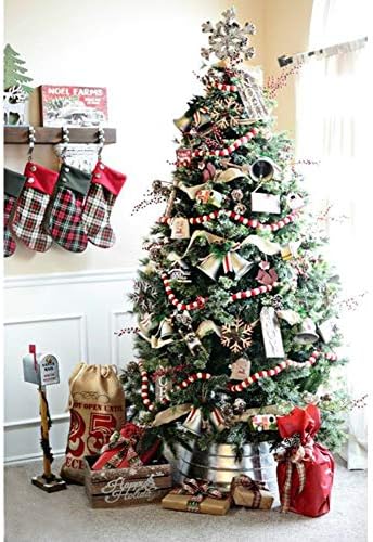Blissun karácsonyfa Gallér, Fém karácsonyfa Gyűrű, Fűzfa Szoknya a karácsonyfa Díszek (Ezüst)