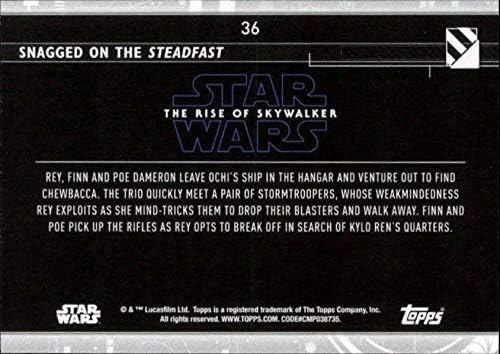 2020 Topps Star Wars A Rise of Skywalker Sorozat 2 Kék 36 Beleakadt a Állhatatos Trading Card