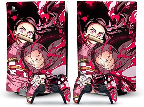 TANMii a PS5 Bőr Lemez Kiadás Anime Konzol, valamint Vezérlő, műanyag Fedelet Bőr Pakolások a PS5 Lemez Verzió 43138