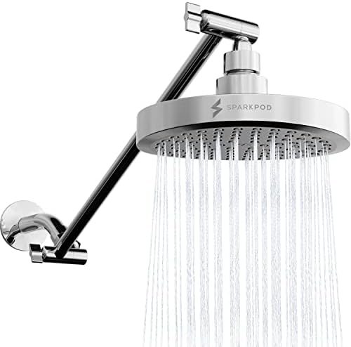 SparkPod Eső zuhanyfej Zuhany Kar Kiterjesztése - Magas Nyomás, Eső - Luxus Modern Megjelenés - Nem Gond Eszköz-kevesebb