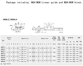 Lineáris Útmutatók MGW7 MGW12 MGW9 MGW15 Hossza 100-800mm Miniatűr Lineáris Vasúti Dia 1db MGW9 Lineáris Útmutató 1db MGW9H