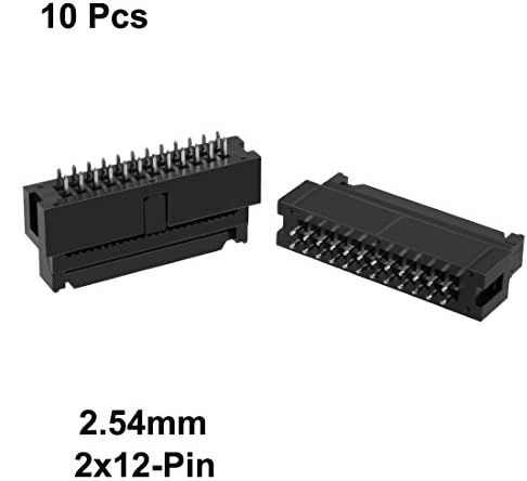 beszerzés térkép PCB-Testület Socket 2.54 mm-es Pályán 2 x 12 Pin Dupla Sorban Egyenes összekötő Női Pin Fejléc Szalag 10db