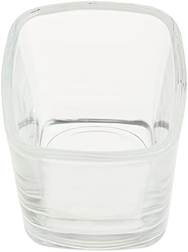 Circleware Vegye Tér feles pohár, Készlet 6, 2.3 gramm, Tiszta, Limited Edition Üvegáru Whiskey-t Iszik, Pohár, 6 Szám (Csomag