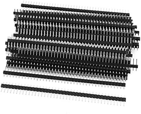 ÚJ LON0167 50 Db Sorba 40Pin 2.54 mm-es Férfi Pin Fejléc Csatlakozó(50 Stück einreihige 40Pin 2.54 mm Stiftleiste Steckverbinder