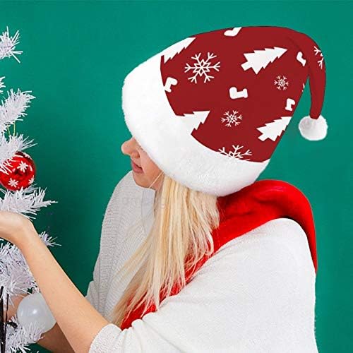 Karácsony, Mikulás Sapka, Karácsonyi Hópihe Karácsony Ünnepi Kalap Felnőttek számára, Unisex Kényelem Karácsonyi Kalapok