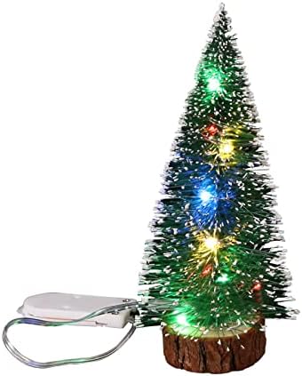 Mini karácsonyfa Fény Lámpa Tökéletes Otthoni Vagy Irodai Dekoráció,Ország karácsonyfa Díszek Farm Díszek a karácsonyfára