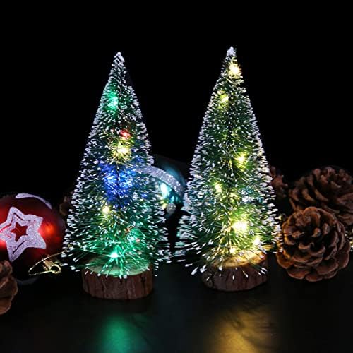 Mini karácsonyfa Fény Lámpa Tökéletes Otthoni Vagy Irodai Dekoráció,Személyre szabott Karácsonyi Dísztárgyak, Karácsonyi