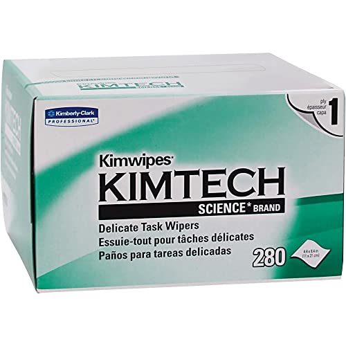 Kimberly-Clark 34155 Kimwipes 1-Rétegű Kényes Feladat, Törlőkendő, 4.4 x 8.4, Szövet (Csomag 286)