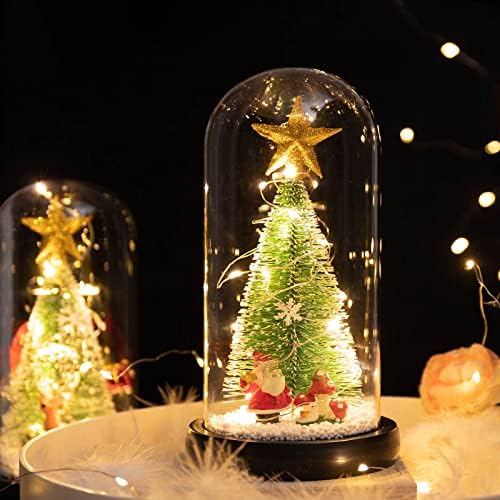 Új Üveg Dísztárgyak, Karácsonyi Kreatív Export Ajándékok LED Világító karácsonyfa Díszítő Világítás (fa tetején Csillag -